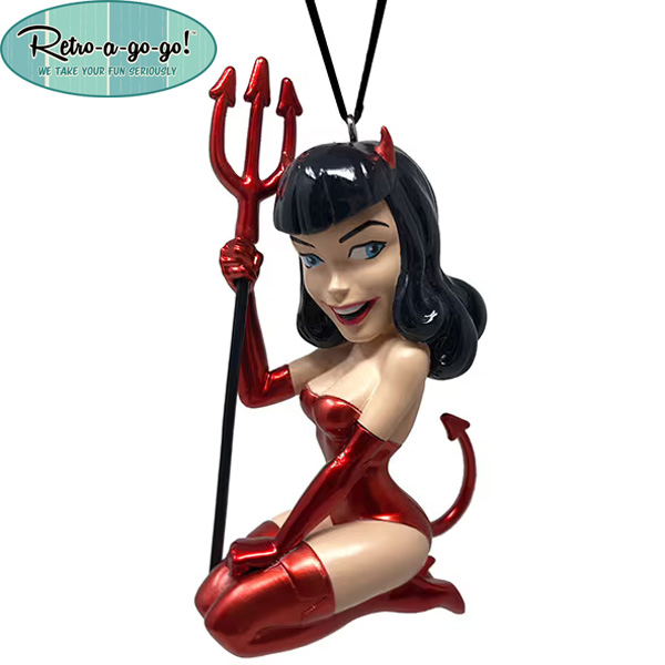 Retro-A-Go-Go Bettie Page Li'l Bettie Devil Girl Ornament